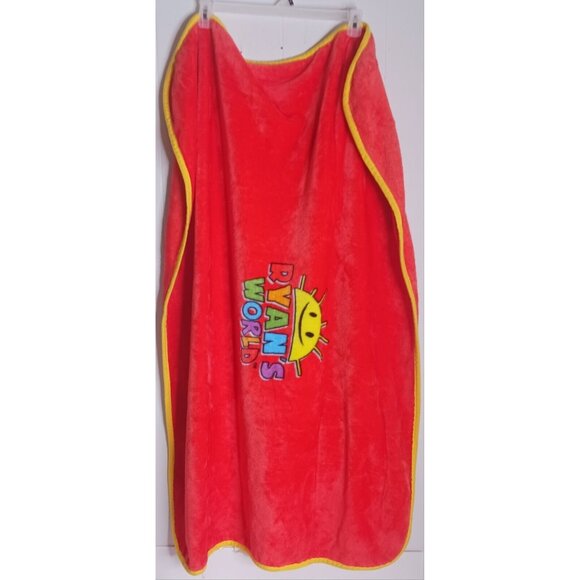 Ryans World Super Blanky Throw Blanket Orange Fleece Super Soft - Picture 1 of 7